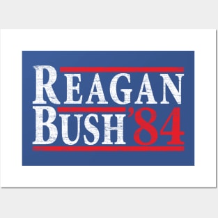 Reagan Bush '84 | Vintage Style Conservative Republican GOP Posters and Art